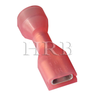 HRB 4.8mm接线端子 187尼龙全绝缘母端大线尾 AWG#22-18