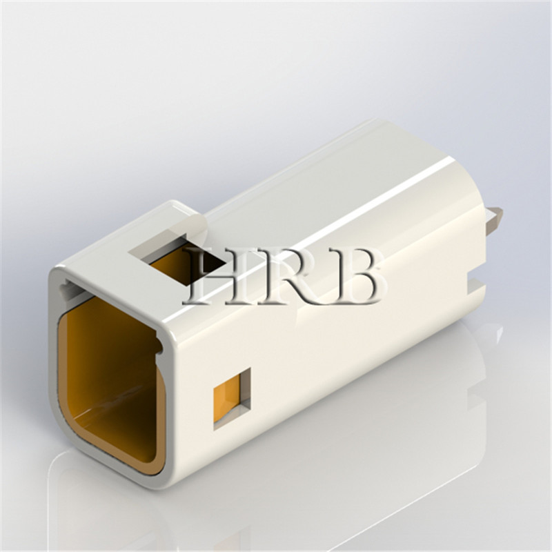 HRB 2.0mm户外防水连接器 IP67等级 2PIN公胶壳